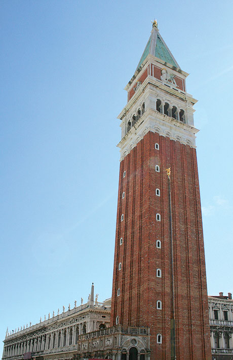 Bell tower in st marks square venice