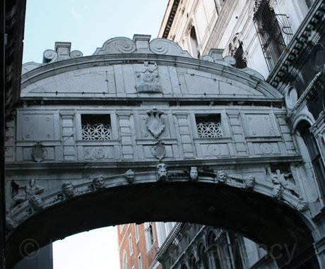 Bridge of sighs in venice