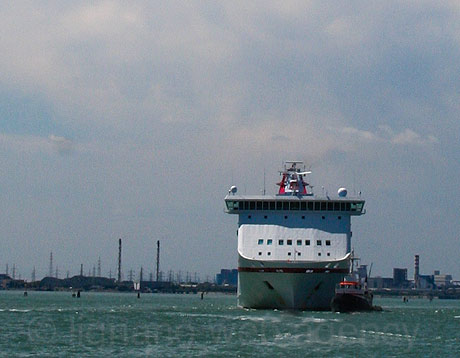 Cruise line ship in venice