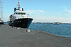 Anchored ship in the port of venice