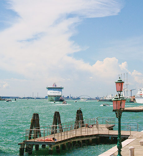 Vederea portului din venetia foto